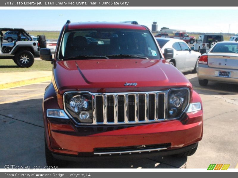 Deep Cherry Red Crystal Pearl / Dark Slate Gray 2012 Jeep Liberty Jet