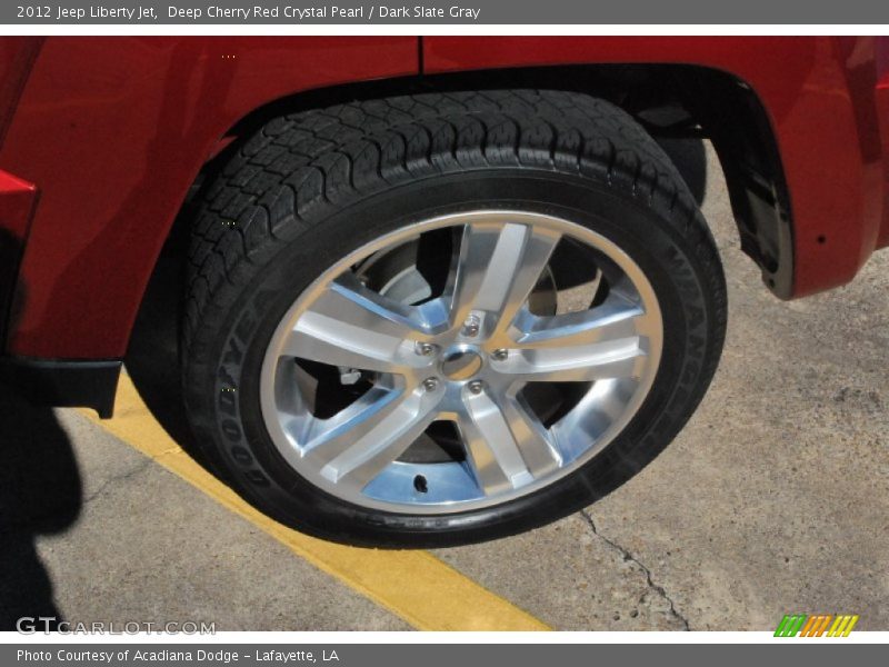 Deep Cherry Red Crystal Pearl / Dark Slate Gray 2012 Jeep Liberty Jet