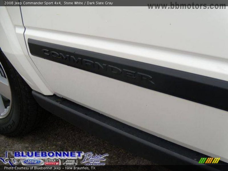 Stone White / Dark Slate Gray 2008 Jeep Commander Sport 4x4
