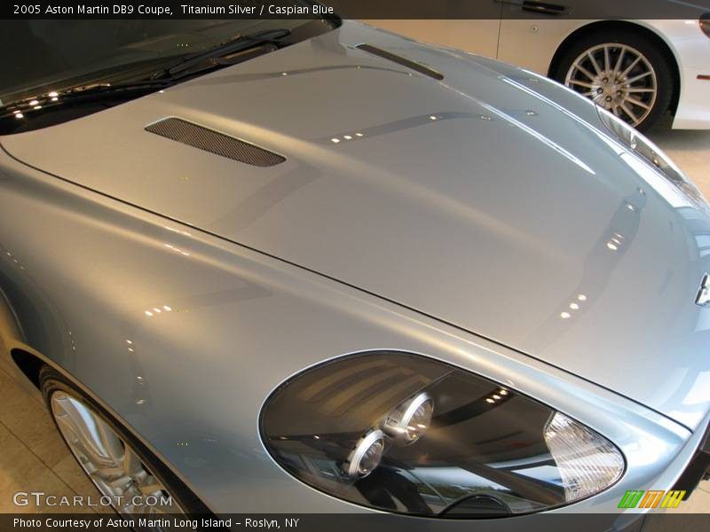 Titanium Silver / Caspian Blue 2005 Aston Martin DB9 Coupe