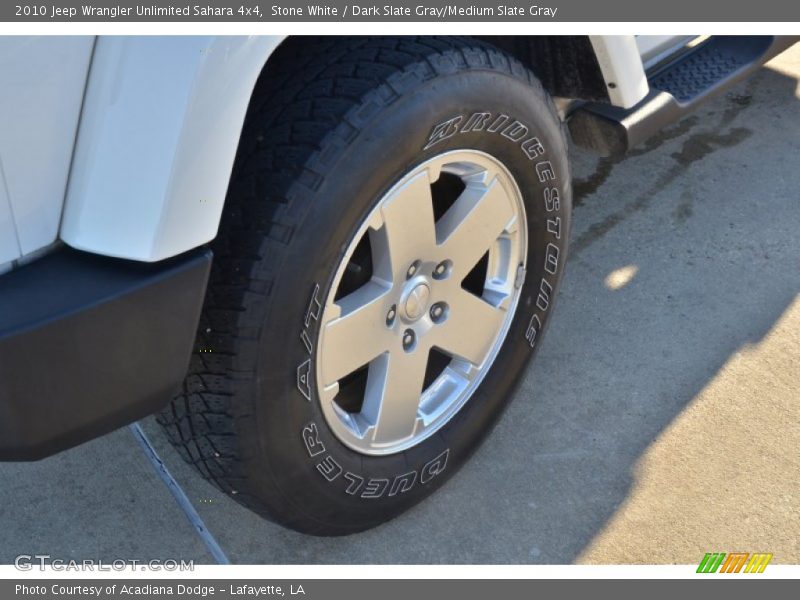 Stone White / Dark Slate Gray/Medium Slate Gray 2010 Jeep Wrangler Unlimited Sahara 4x4