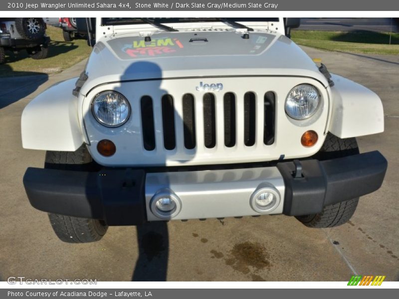 Stone White / Dark Slate Gray/Medium Slate Gray 2010 Jeep Wrangler Unlimited Sahara 4x4