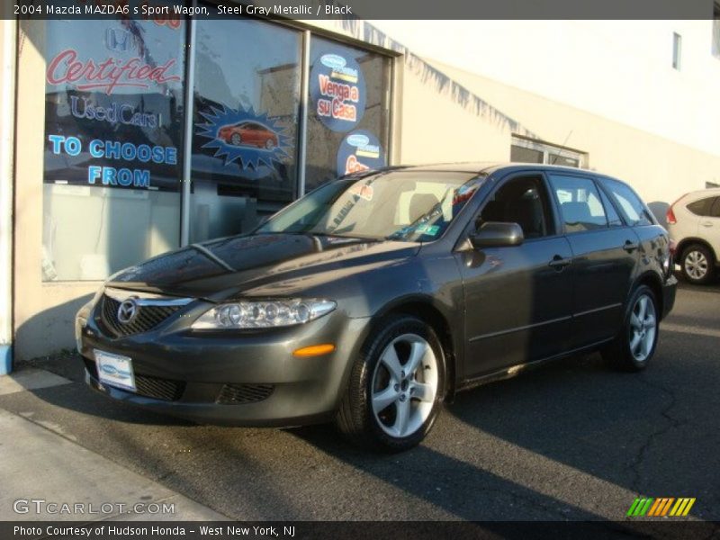 Steel Gray Metallic / Black 2004 Mazda MAZDA6 s Sport Wagon