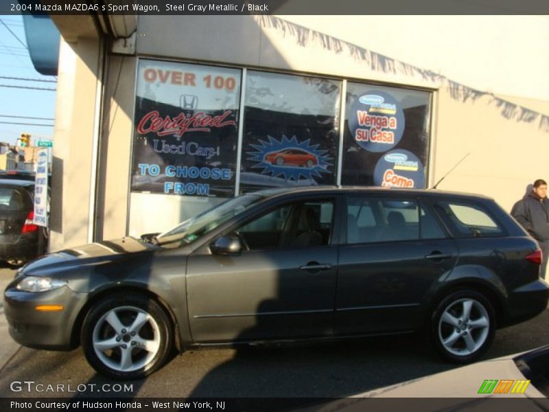 Steel Gray Metallic / Black 2004 Mazda MAZDA6 s Sport Wagon