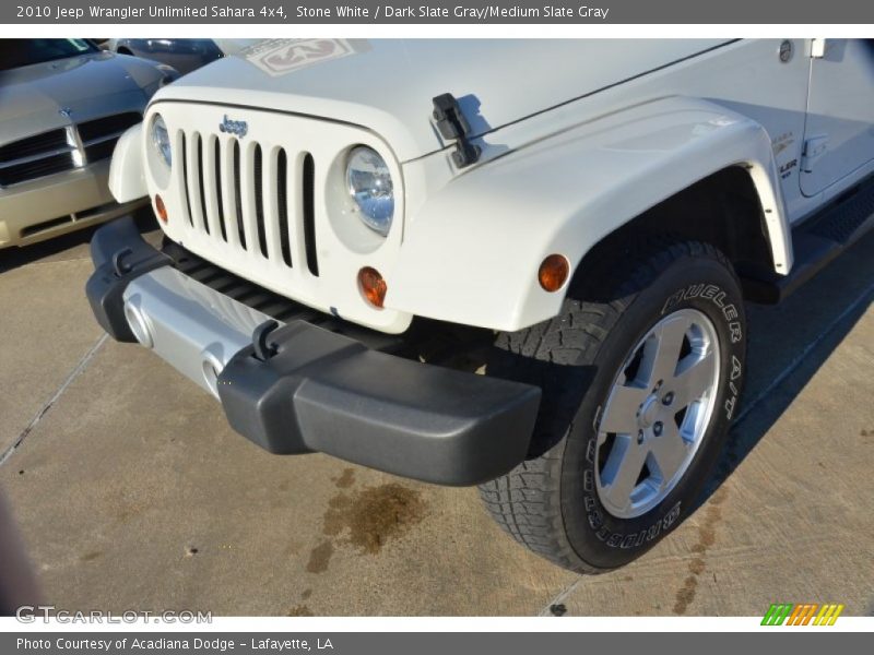 Stone White / Dark Slate Gray/Medium Slate Gray 2010 Jeep Wrangler Unlimited Sahara 4x4