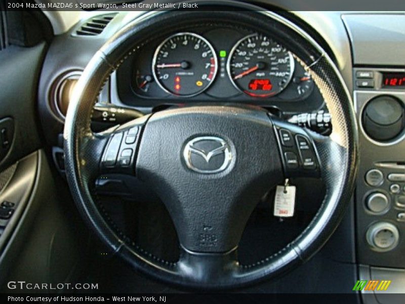 Steel Gray Metallic / Black 2004 Mazda MAZDA6 s Sport Wagon