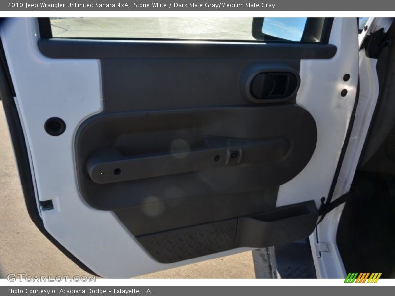 Stone White / Dark Slate Gray/Medium Slate Gray 2010 Jeep Wrangler Unlimited Sahara 4x4