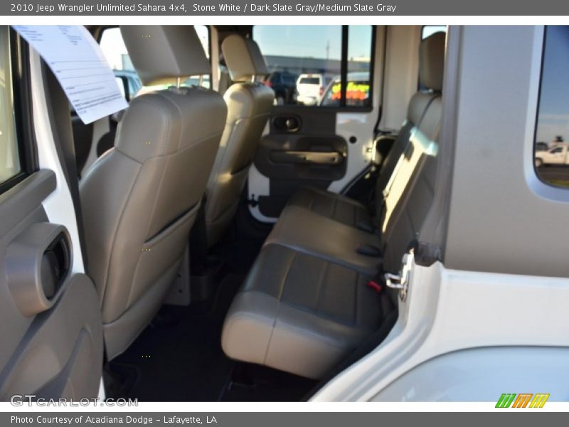 Stone White / Dark Slate Gray/Medium Slate Gray 2010 Jeep Wrangler Unlimited Sahara 4x4