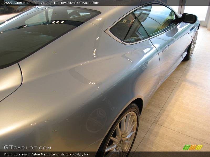 Titanium Silver / Caspian Blue 2005 Aston Martin DB9 Coupe