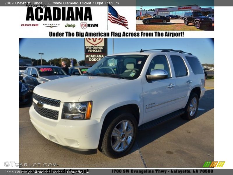 White Diamond Tricoat / Light Titanium 2009 Chevrolet Tahoe LTZ