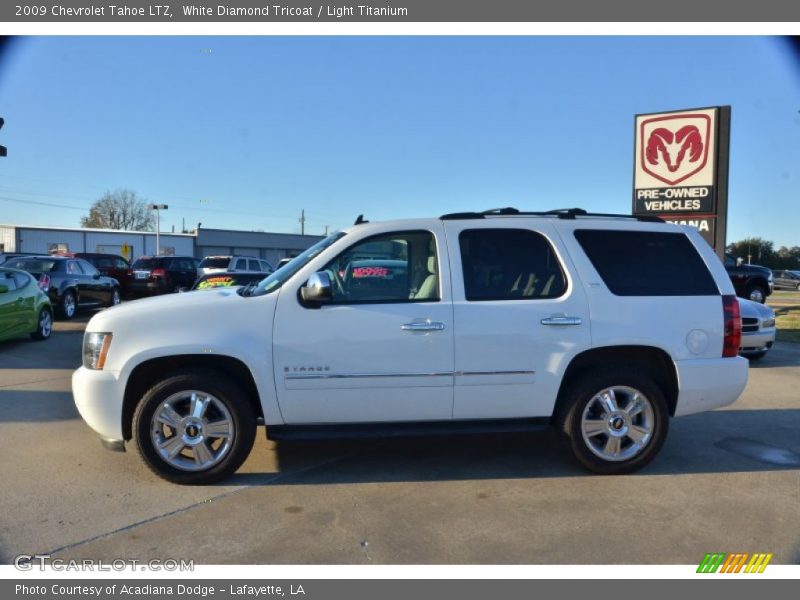 White Diamond Tricoat / Light Titanium 2009 Chevrolet Tahoe LTZ