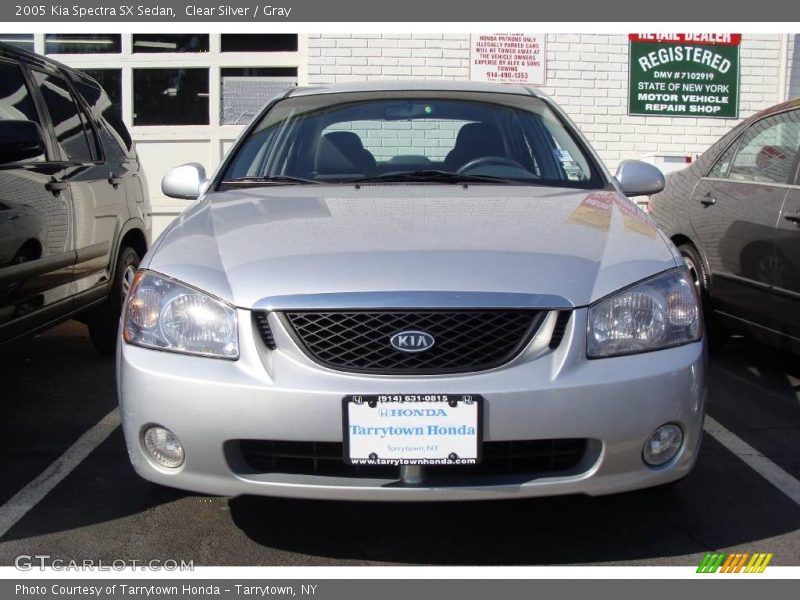 Clear Silver / Gray 2005 Kia Spectra SX Sedan