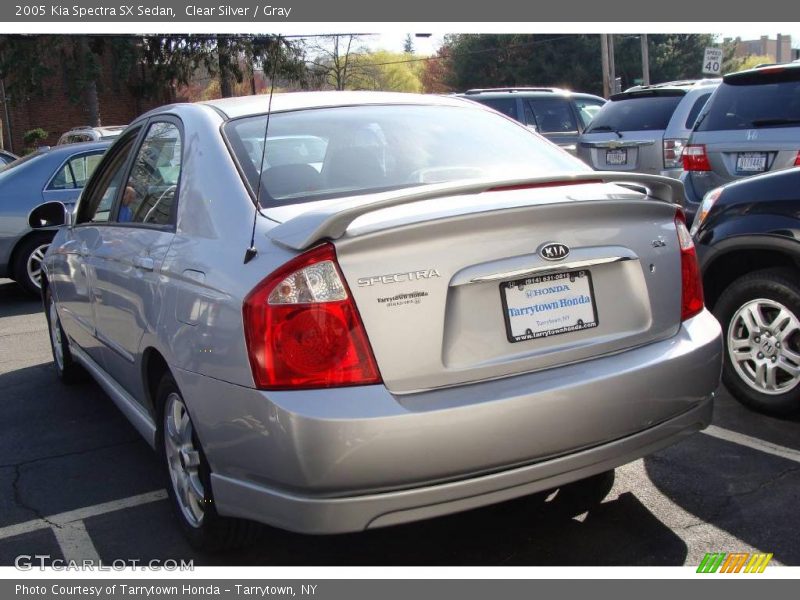 Clear Silver / Gray 2005 Kia Spectra SX Sedan