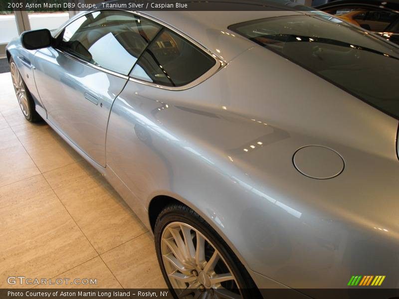 Titanium Silver / Caspian Blue 2005 Aston Martin DB9 Coupe