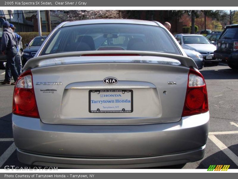 Clear Silver / Gray 2005 Kia Spectra SX Sedan