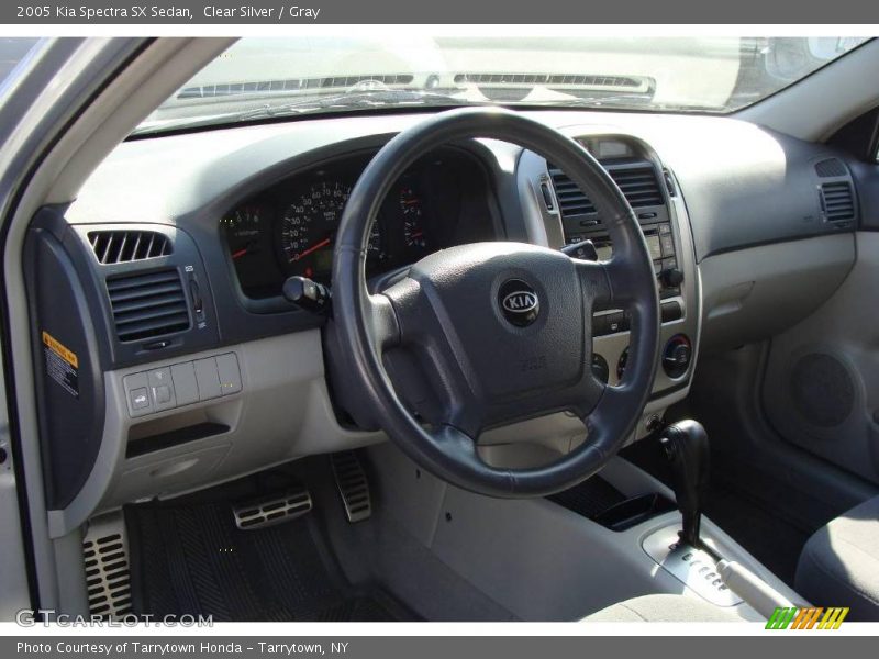 Clear Silver / Gray 2005 Kia Spectra SX Sedan