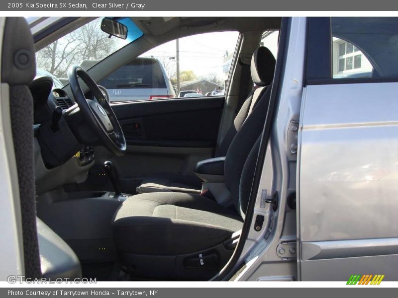 Clear Silver / Gray 2005 Kia Spectra SX Sedan