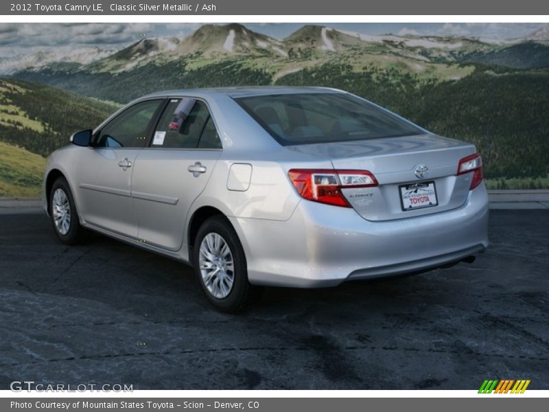 Classic Silver Metallic / Ash 2012 Toyota Camry LE