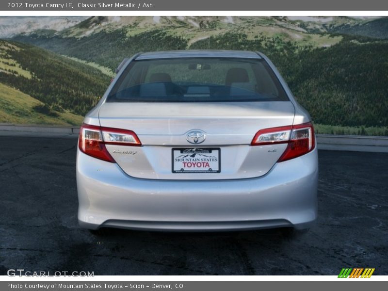 Classic Silver Metallic / Ash 2012 Toyota Camry LE