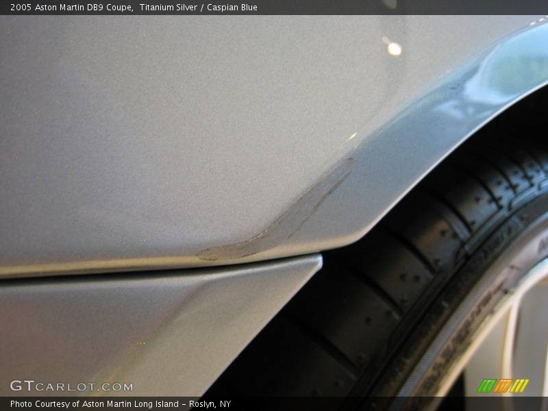 Titanium Silver / Caspian Blue 2005 Aston Martin DB9 Coupe