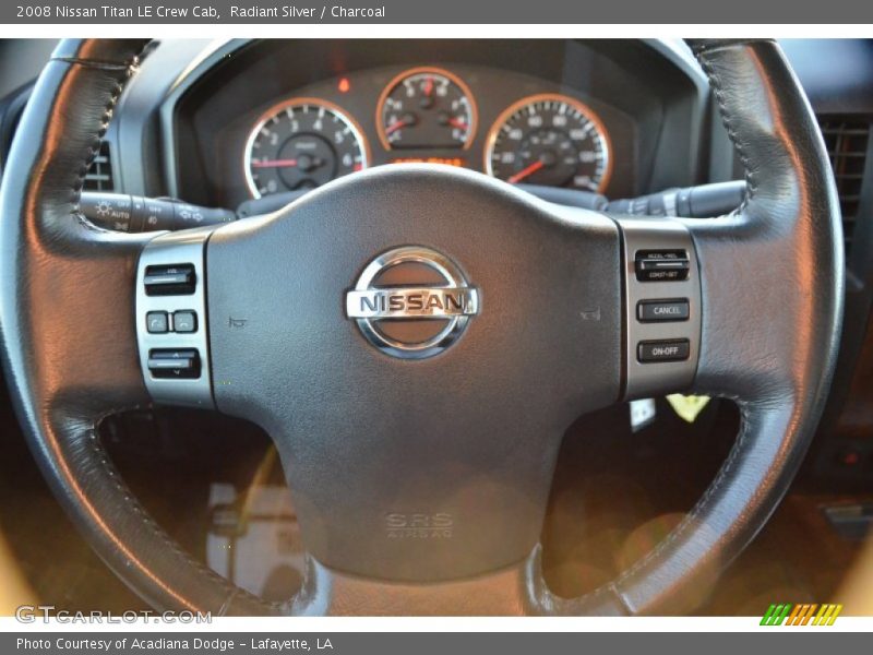 Radiant Silver / Charcoal 2008 Nissan Titan LE Crew Cab