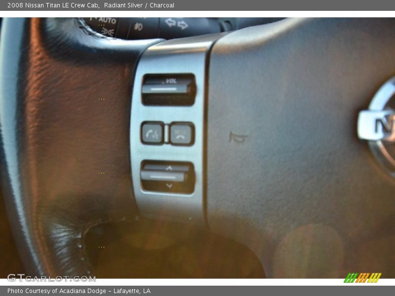Radiant Silver / Charcoal 2008 Nissan Titan LE Crew Cab