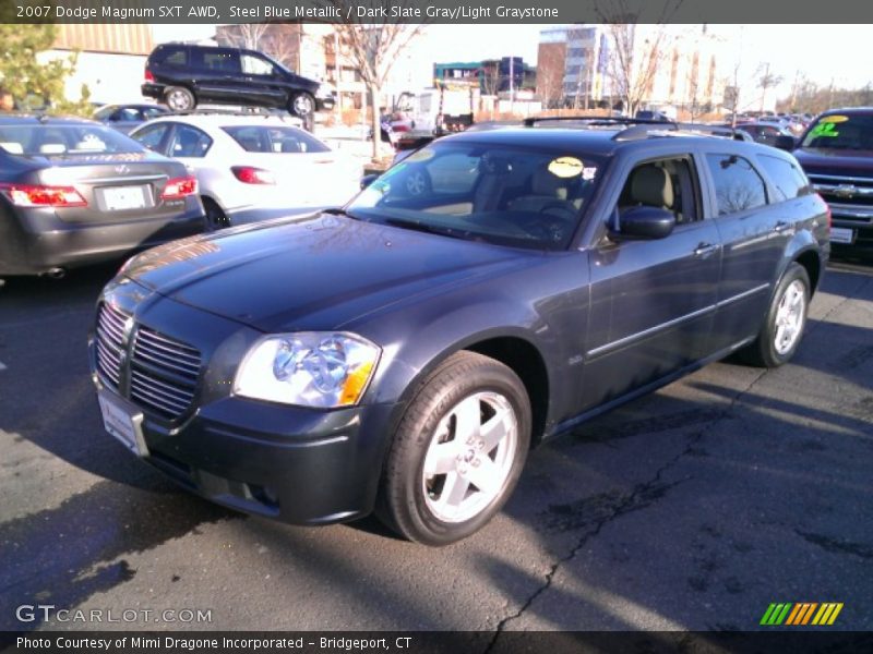 Steel Blue Metallic / Dark Slate Gray/Light Graystone 2007 Dodge Magnum SXT AWD