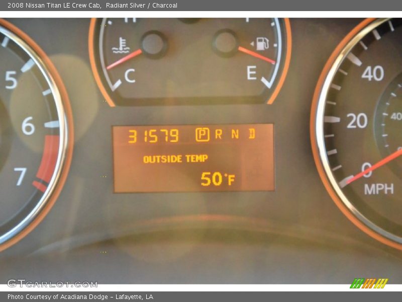 Radiant Silver / Charcoal 2008 Nissan Titan LE Crew Cab