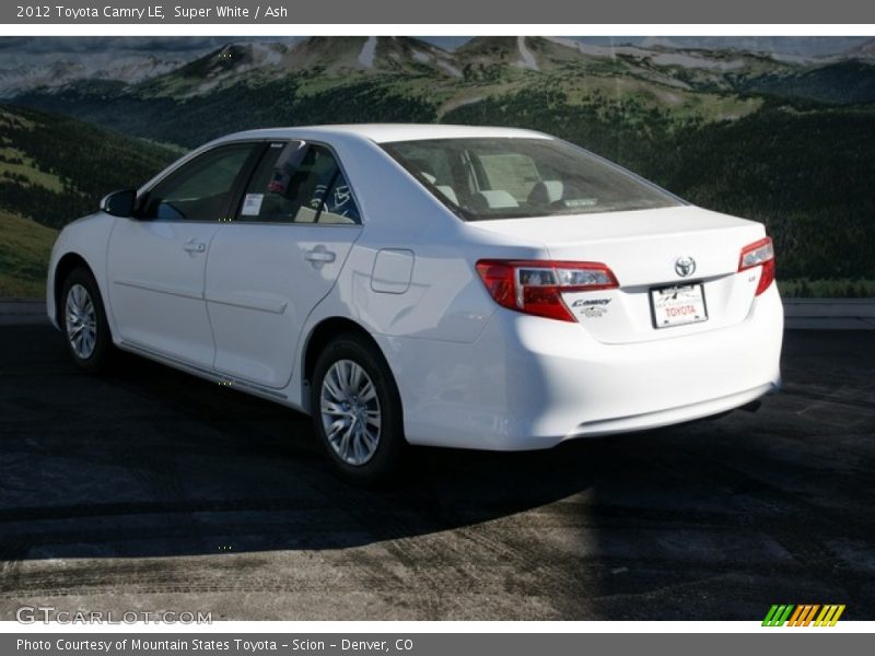 Super White / Ash 2012 Toyota Camry LE
