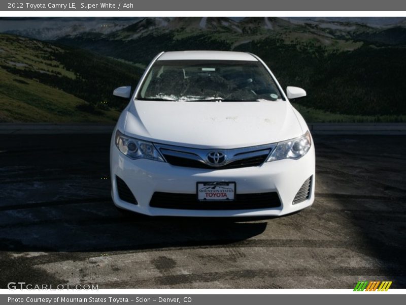 Super White / Ash 2012 Toyota Camry LE