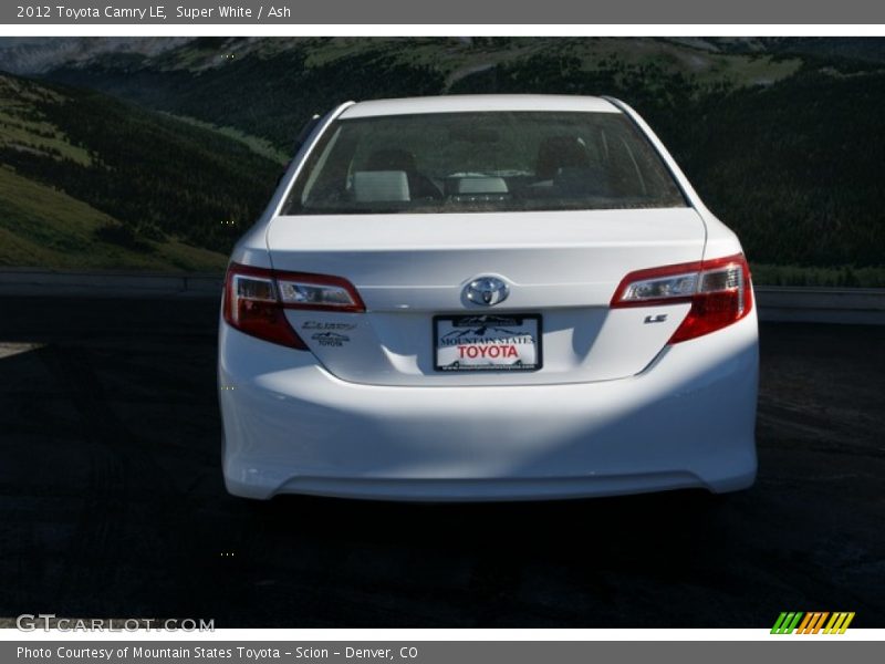 Super White / Ash 2012 Toyota Camry LE
