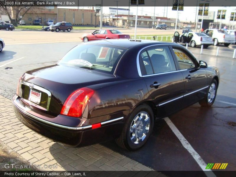 Dark Red Wine / Black 2008 Kia Amanti