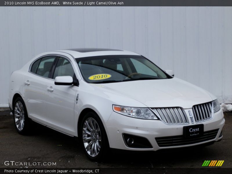 White Suede / Light Camel/Olive Ash 2010 Lincoln MKS EcoBoost AWD