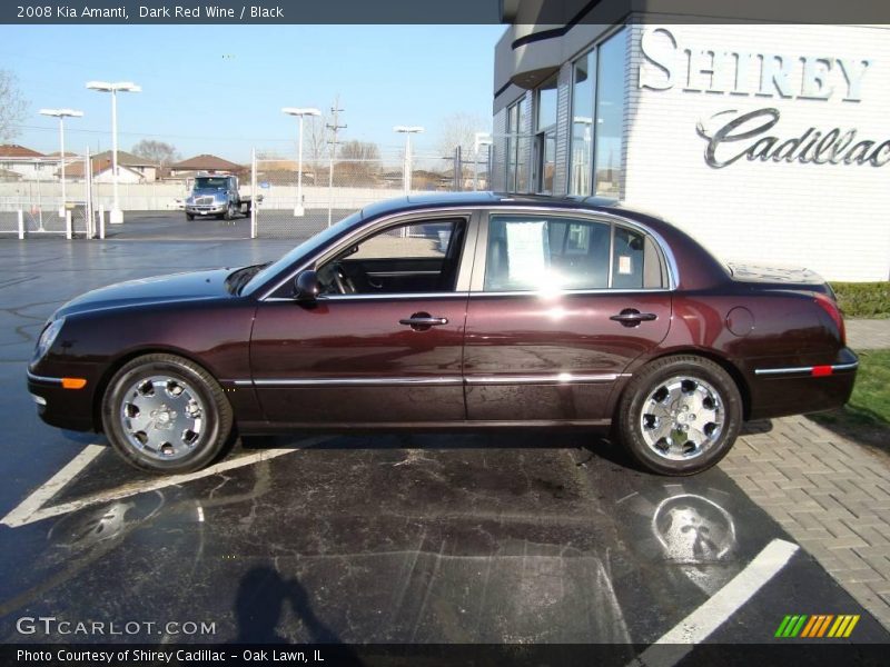 Dark Red Wine / Black 2008 Kia Amanti
