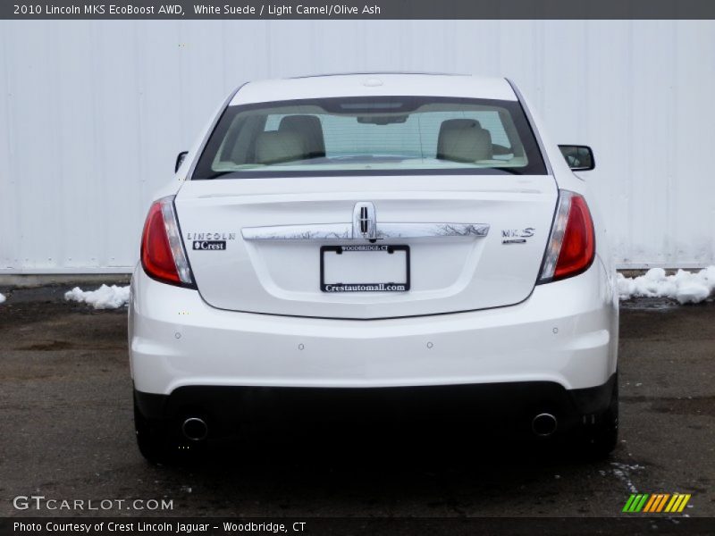 White Suede / Light Camel/Olive Ash 2010 Lincoln MKS EcoBoost AWD
