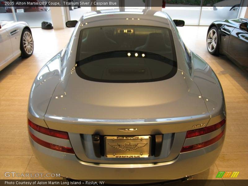 Titanium Silver / Caspian Blue 2005 Aston Martin DB9 Coupe