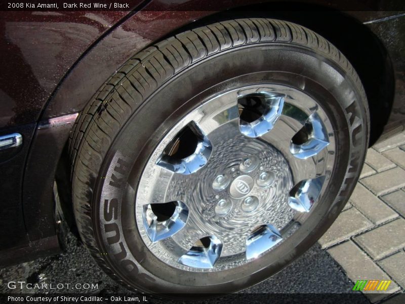 Dark Red Wine / Black 2008 Kia Amanti