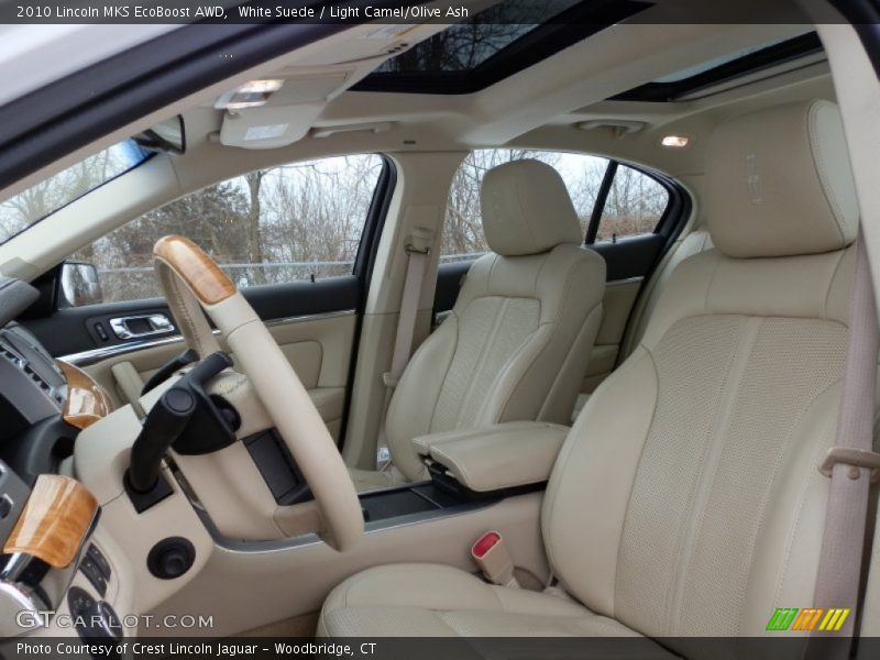 White Suede / Light Camel/Olive Ash 2010 Lincoln MKS EcoBoost AWD