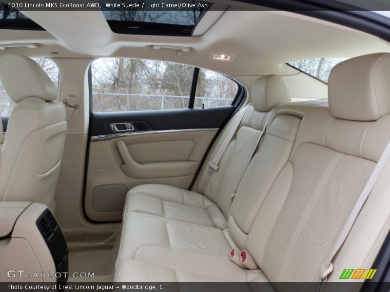 White Suede / Light Camel/Olive Ash 2010 Lincoln MKS EcoBoost AWD