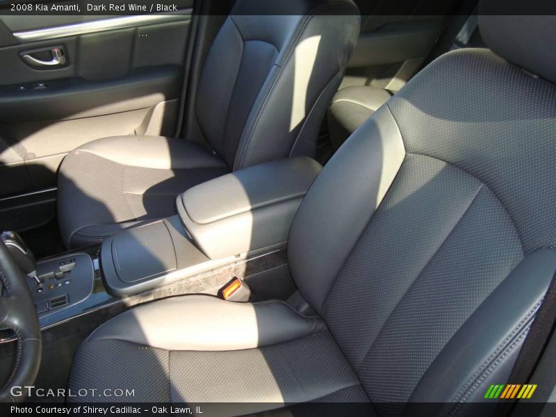 Dark Red Wine / Black 2008 Kia Amanti