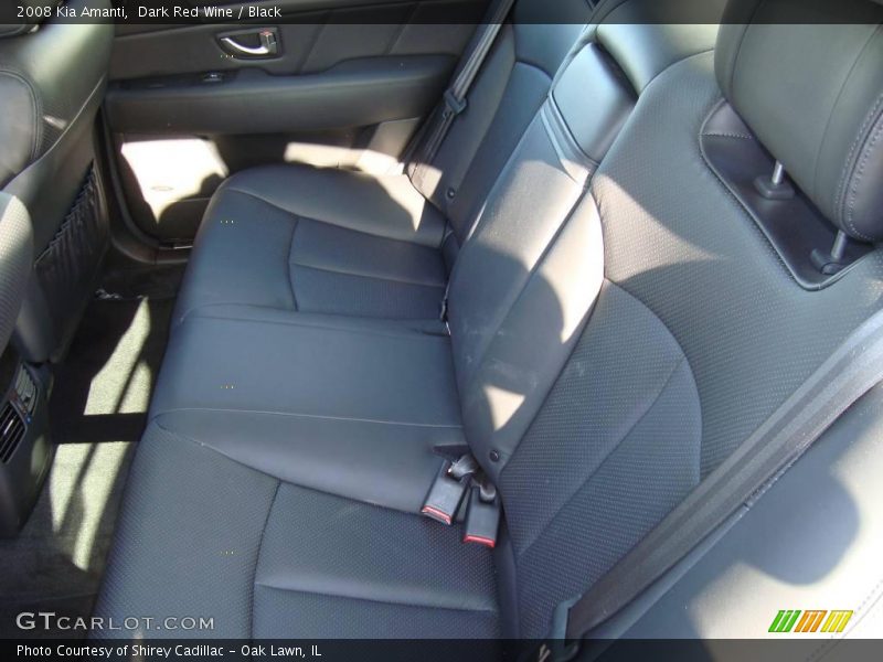 Dark Red Wine / Black 2008 Kia Amanti