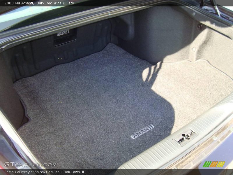 Dark Red Wine / Black 2008 Kia Amanti