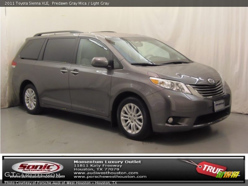 Predawn Gray Mica / Light Gray 2011 Toyota Sienna XLE