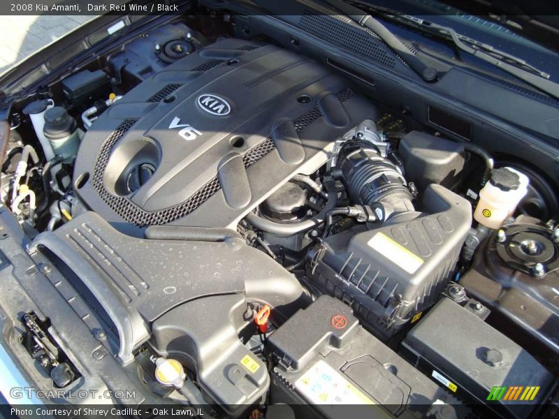 Dark Red Wine / Black 2008 Kia Amanti