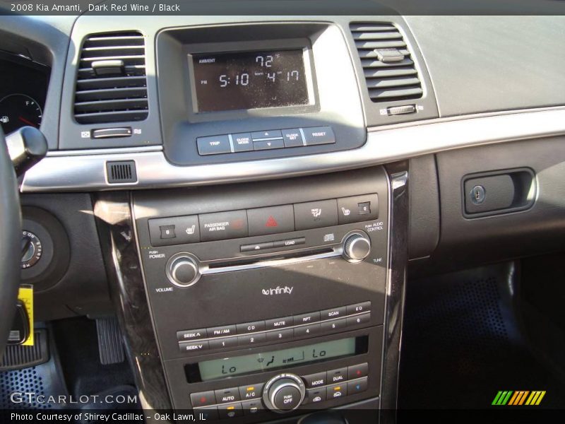 Dark Red Wine / Black 2008 Kia Amanti