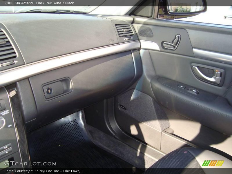 Dark Red Wine / Black 2008 Kia Amanti