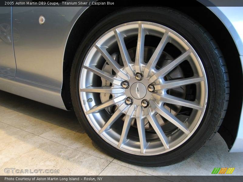 Titanium Silver / Caspian Blue 2005 Aston Martin DB9 Coupe