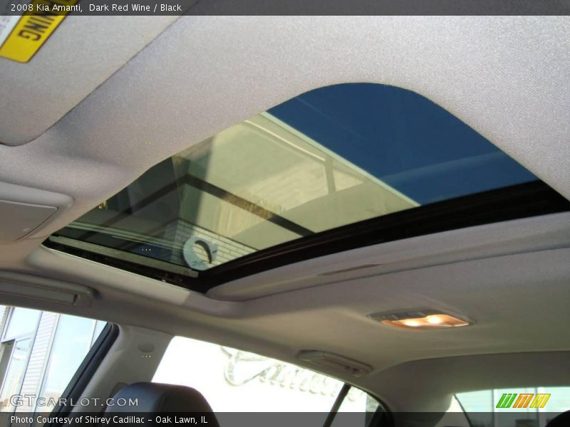 Dark Red Wine / Black 2008 Kia Amanti