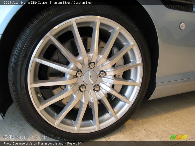 Titanium Silver / Caspian Blue 2005 Aston Martin DB9 Coupe