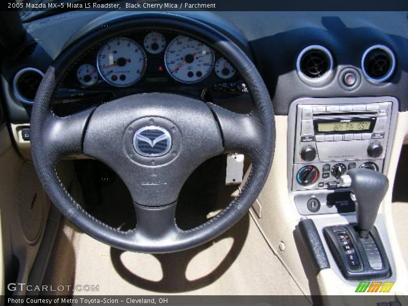 Black Cherry Mica / Parchment 2005 Mazda MX-5 Miata LS Roadster